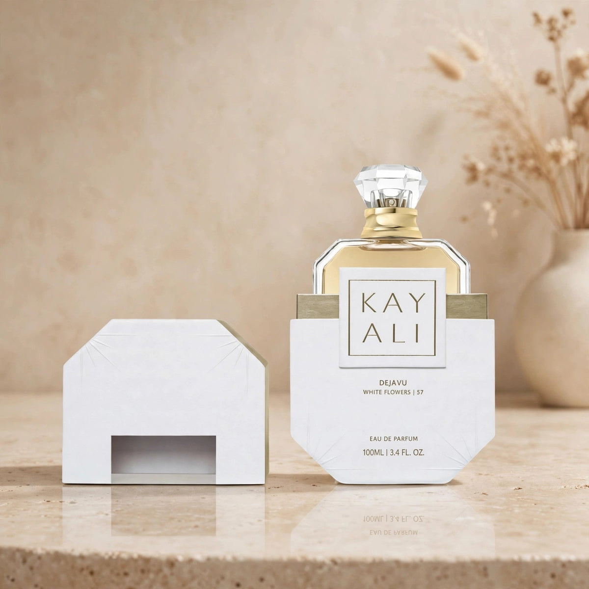 Kayali Deja Vu White Flower 57 Eau de Parfum 100ml / 3.4oz for Women — warm view