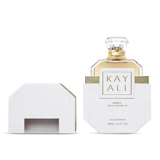 Kayali Deja Vu White Flower 57 Eau de Parfum 100ml / 3.4oz for Women — white view