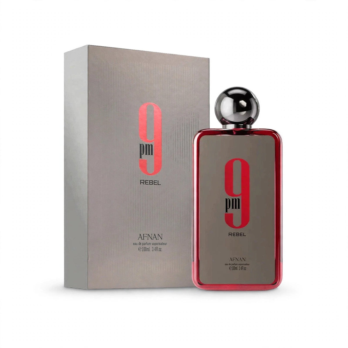Afnan 9PM Rebel Eau de Parfum 100ml / 3.4oz for Men — white view