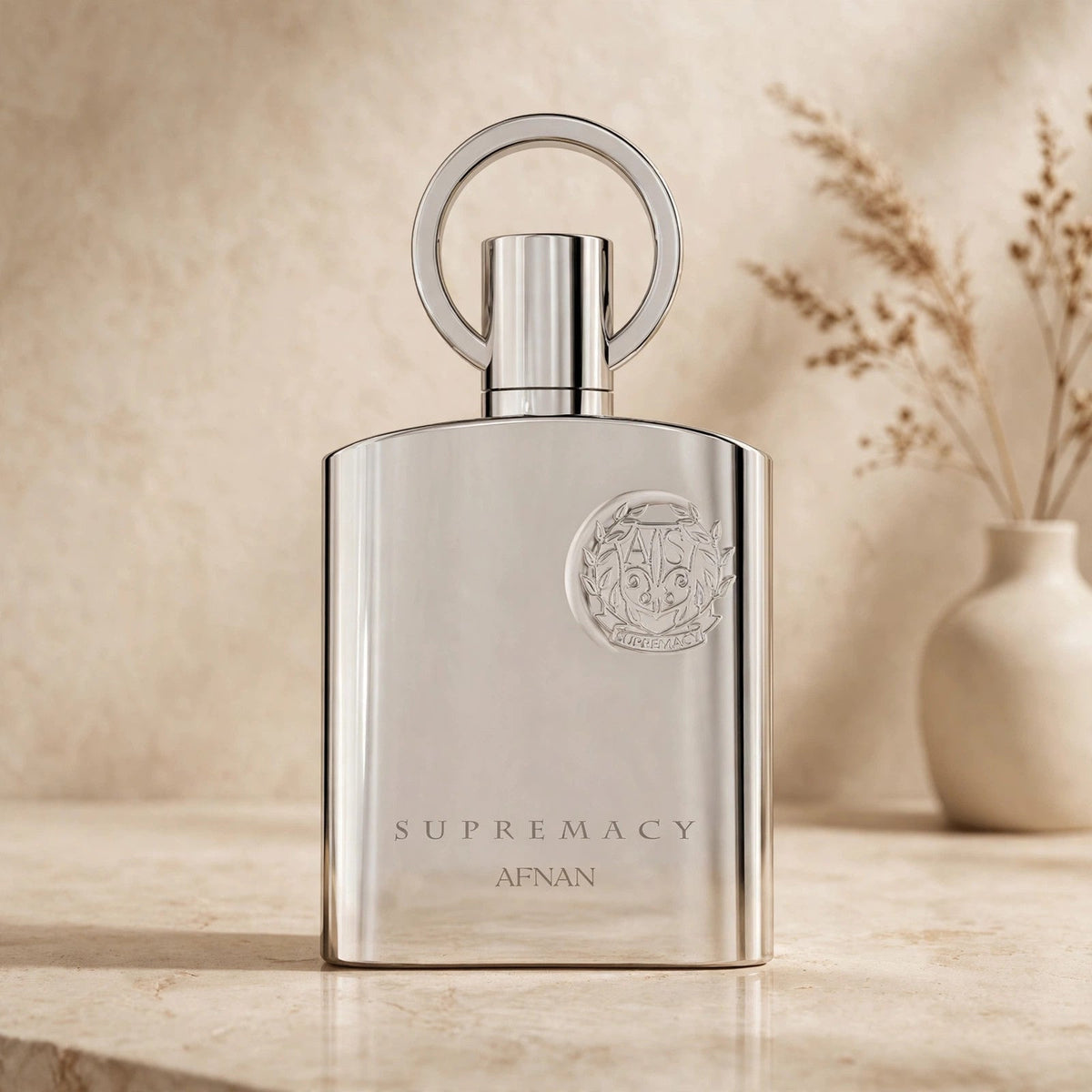 Afnan Supremacy Silver Eau de Parfum 100ml / 3.4oz — Warm beige studio set