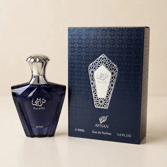 Afnan Turathi Blue Eau de Parfum 90ml / 3.0oz — Cream studio set