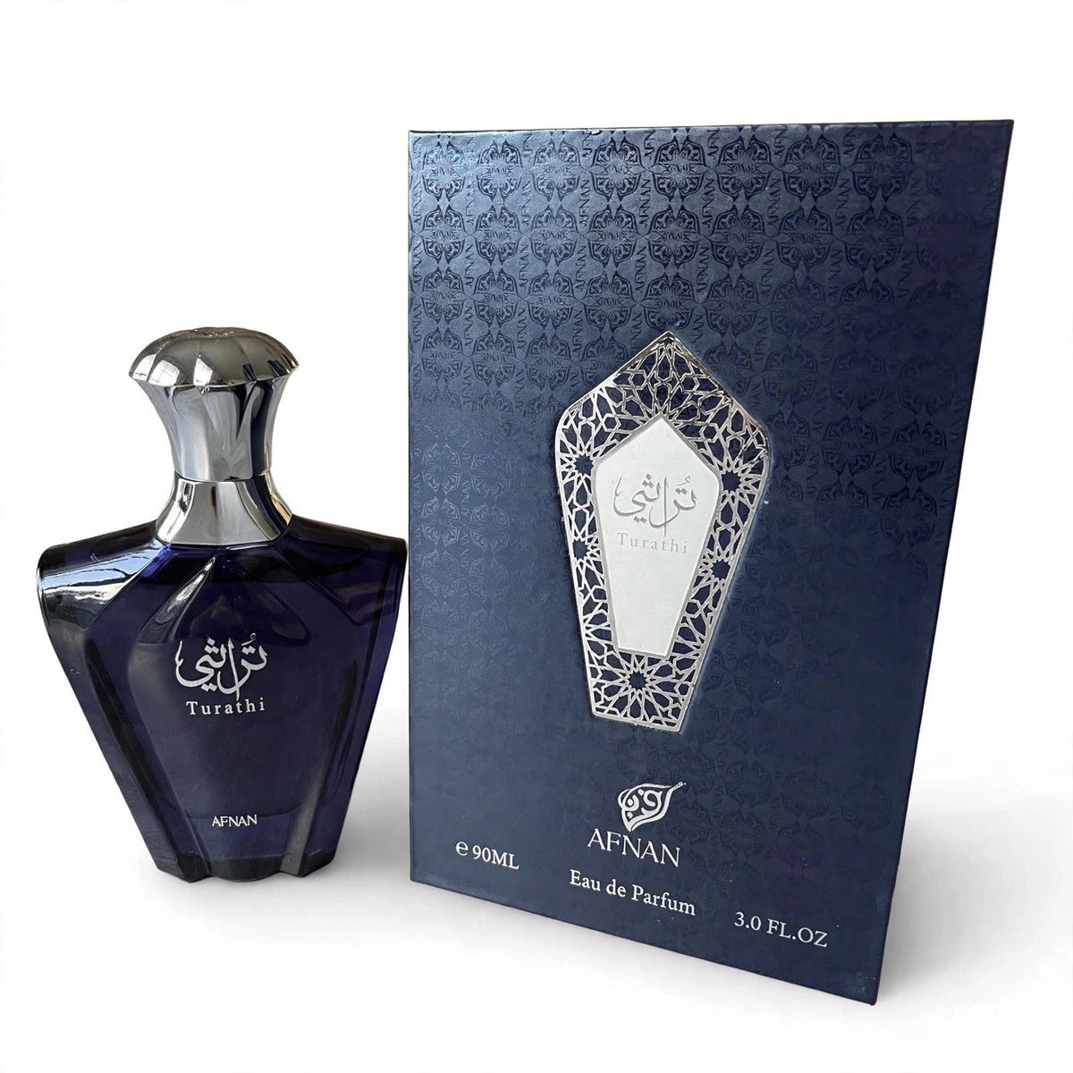 Afnan Turathi Blue Eau de Parfum 90ml / 3.0oz — Studio product photo