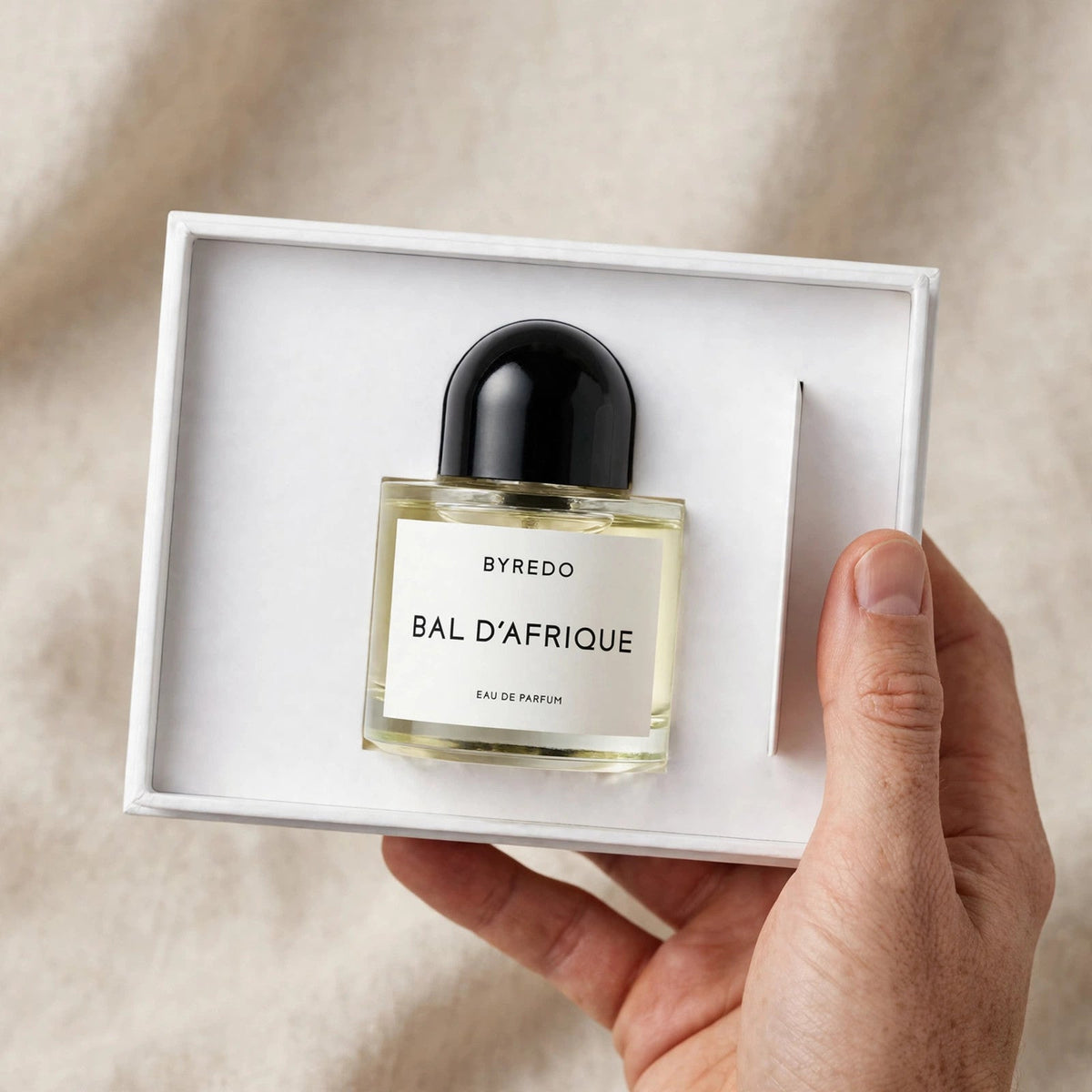 Byredo Bal d'Afrique Eau de Parfum 100ml / 3.4oz — Held in hand