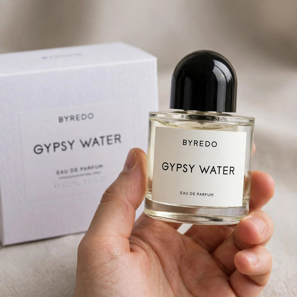 Byredo Gypsy Water EDP - hand studio image