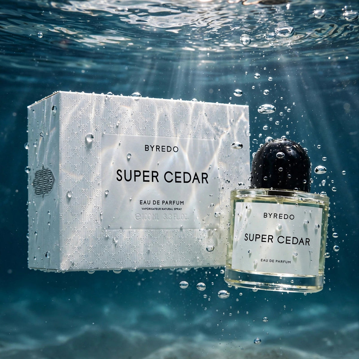 Byredo Super Cedar EDP - water studio image
