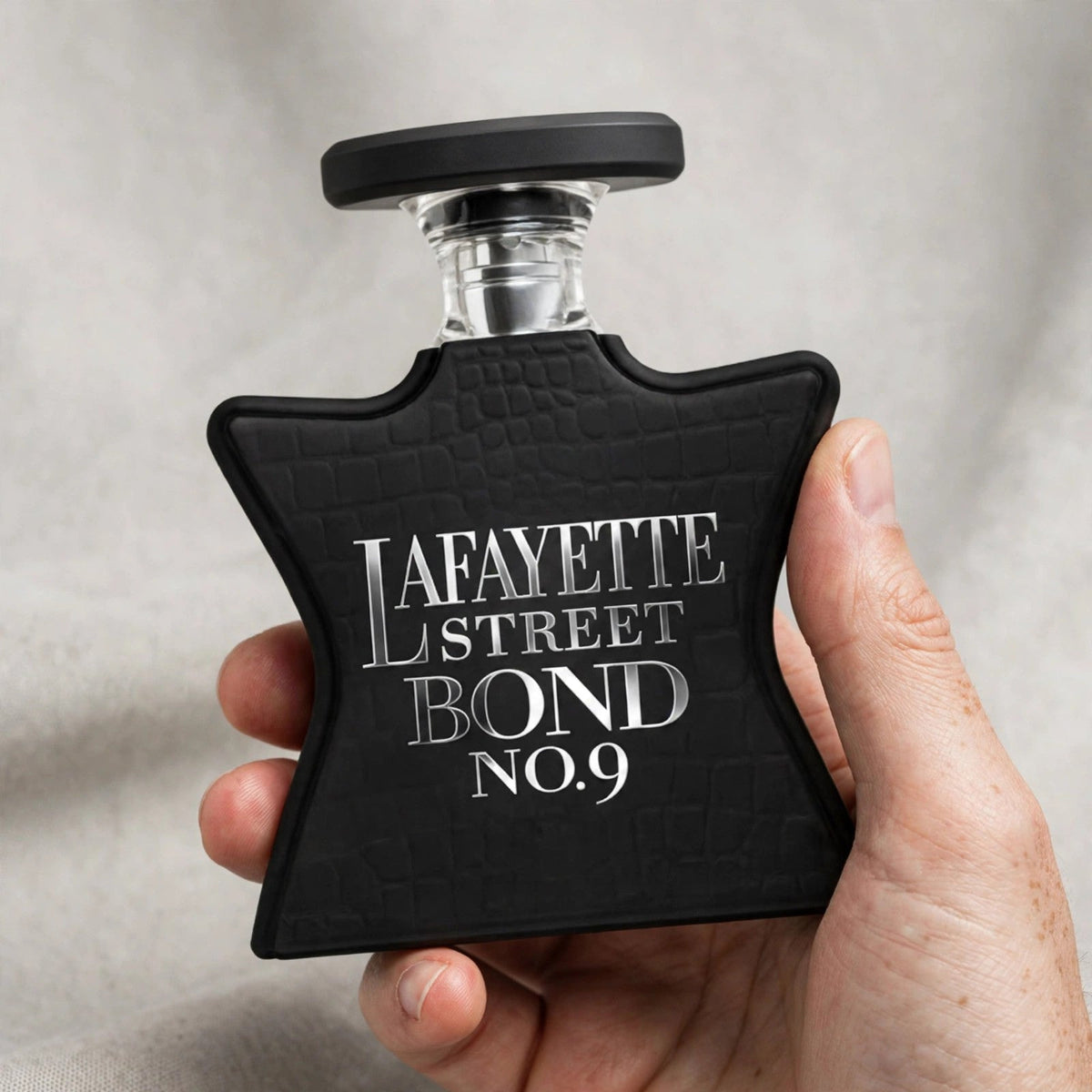 Bond No. 9 Lafayette Street Eau de Parfum 100ml / 3.3oz — Held in hand