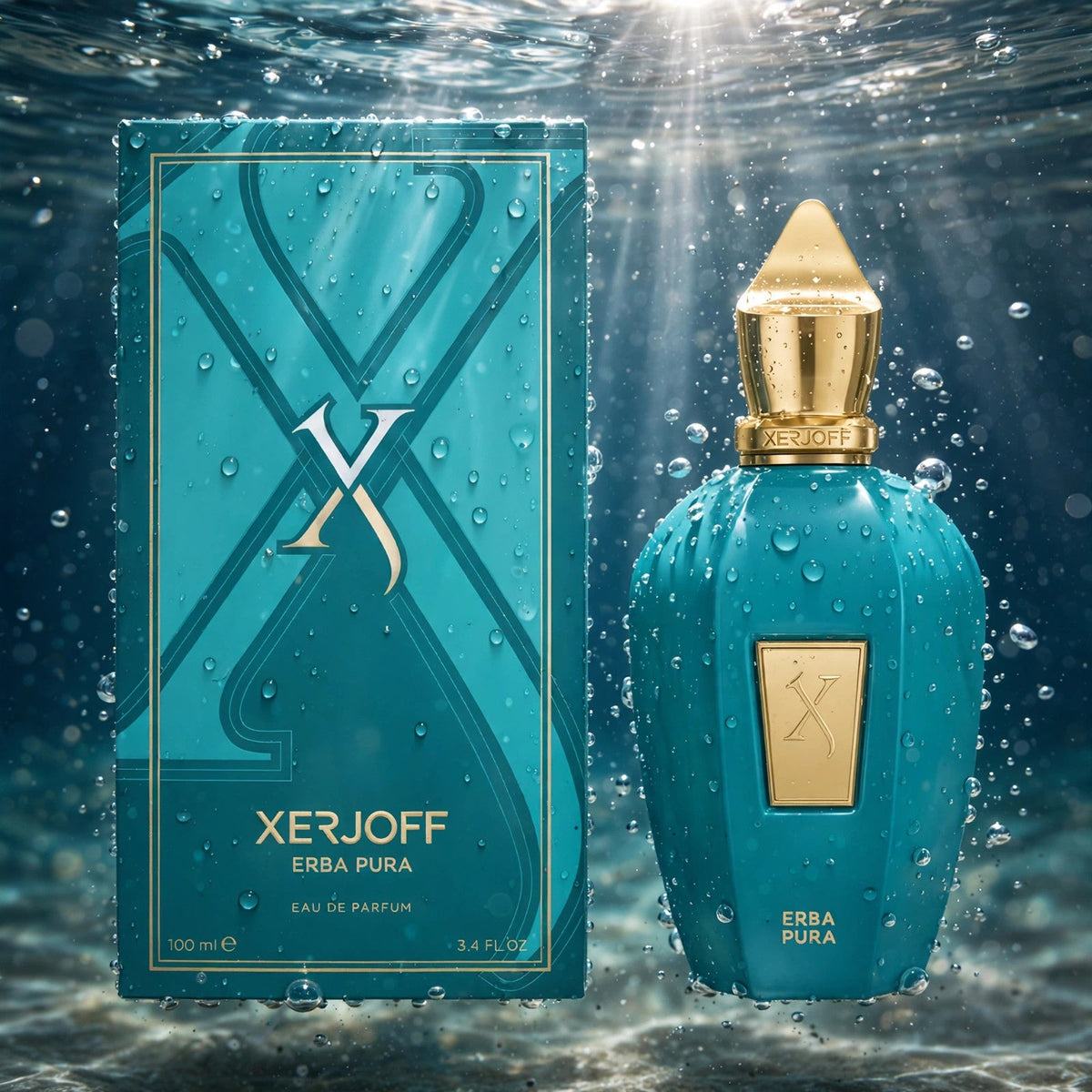 Xerjoff Erba Pura Eau de Parfum 100ml / 3.4oz — Submerged in water