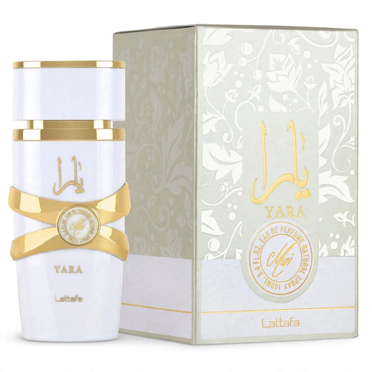 Lattafa Yara Moi Eau de Parfum bottle and box