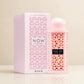Lattafa Rave Now Eau de Parfum bottle in cream setting