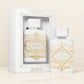 Lattafa Bade'e Al Oud Honor & Glory Eau de Parfum bottle in cream setting