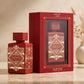 Lattafa Bade'e Al Oud Sublime Eau de Parfum bottle in warm setting