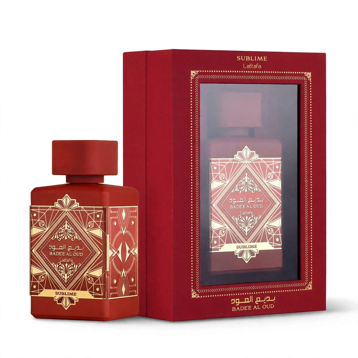 Lattafa Bade'e Al Oud Sublime Eau de Parfum bottle and box