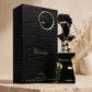 Lattafa His Confession Eau de Parfum bottle in warm setting