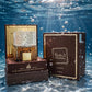 Lattafa Khamrah Qahwa Eau de Parfum bottle in water setting