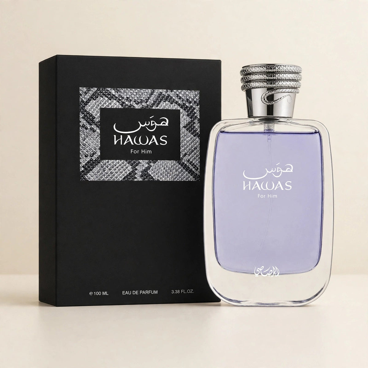 Rasasi Hawas For Him Eau de Parfum 100ml/3.4oz for Men — cream