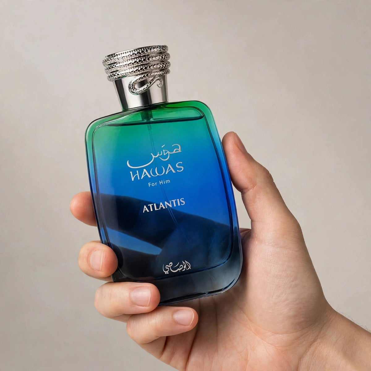 Rasasi Hawas Atlantis Eau de Parfum 100ml/3.4oz for Unisex — hand