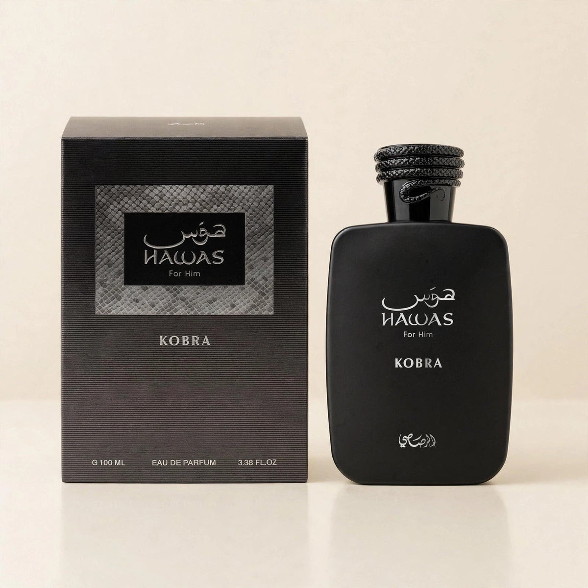Rasasi Hawas Kobra Eau de Parfum 100ml/3.4oz for Men — cream