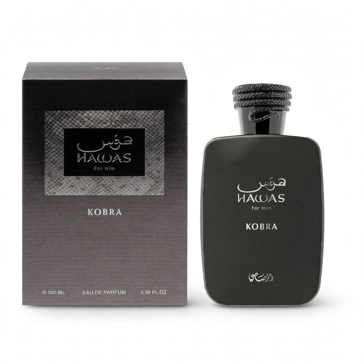 Rasasi Hawas Kobra Eau de Parfum 100ml/3.4oz for Men — white