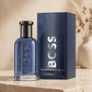 Hugo Boss Bottled Infinite EDP in warm beige luxury studio