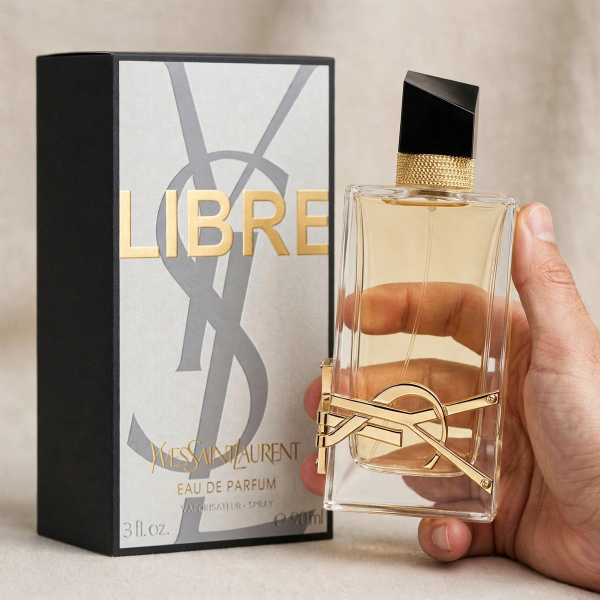Yves Saint Laurent Libre Eau de Parfum 90ml/3oz for Women – held in hand