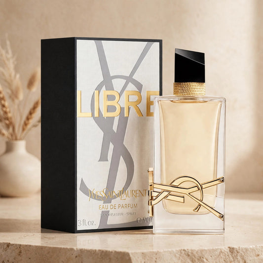 Yves Saint Laurent Libre Eau de Parfum 90ml/3oz for Women – warm beige studio