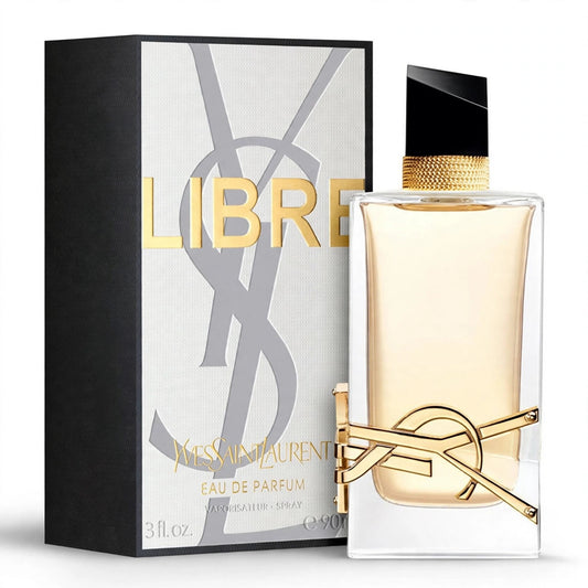 Yves Saint Laurent Libre Eau de Parfum 90ml/3oz for Women – bottle and box on white background