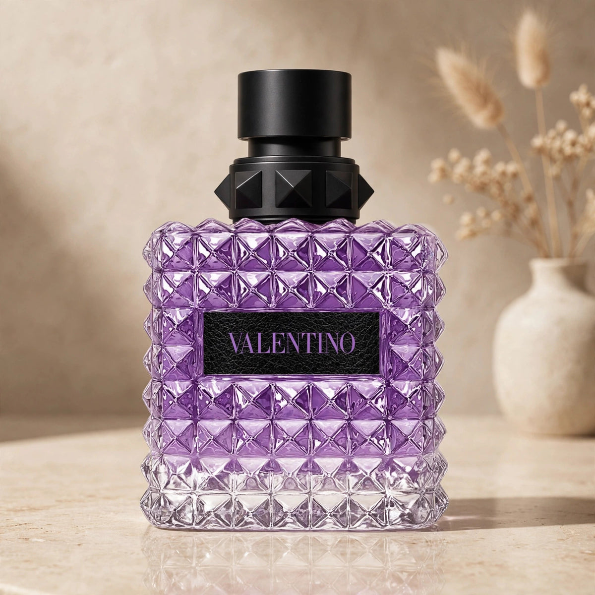 Valentino Donna Born In Roma Purple Melancholia Eau de Parfum 100ml/3.4oz for Women – warm beige studio