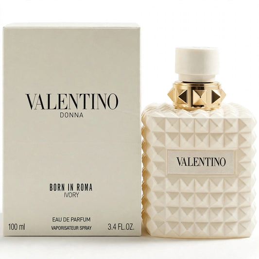 Valentino Donna Born In Roma Ivory Eau de Parfum 100ml bottle — white background