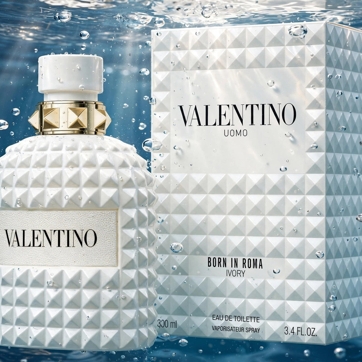 Valentino Uomo Born In Roma Ivory Eau de Toilette 100ml bottle — water