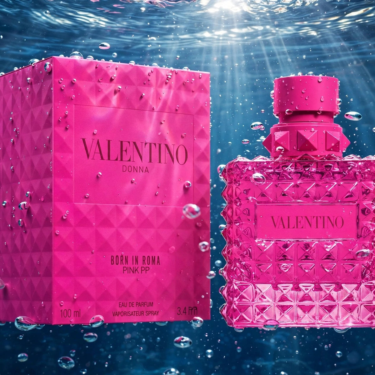 Valentino Donna Born In Roma Pink PP Eau de Parfum 100ml bottle — water
