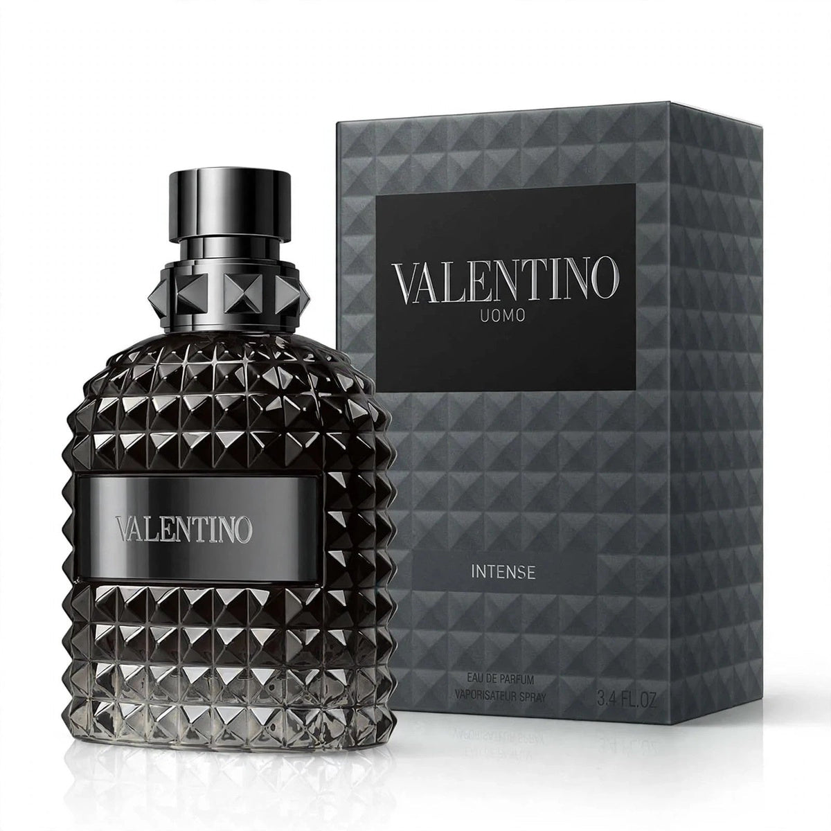 Valentino Uomo Intense Eau de Parfum 100ml bottle — white background