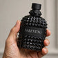 Valentino Uomo Born In Roma Rockstud Noir EDT 100ml bottle — hand holding