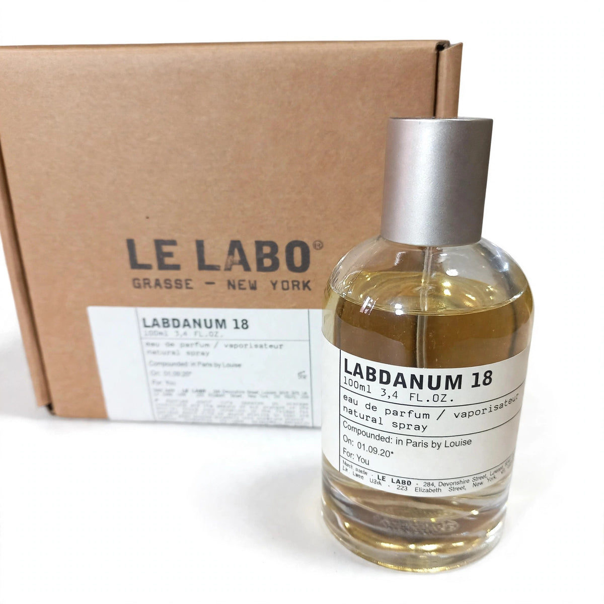 Le Labo Labdanum 18 Eau de Parfum 100ml bottle and box