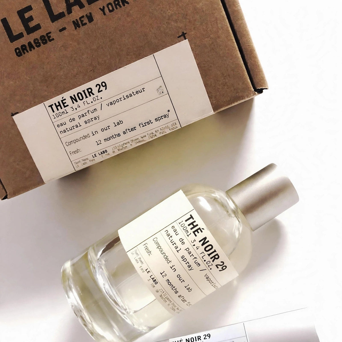 Le Labo The Noir 29 Eau de Parfum 100ml bottle and box — premium detail