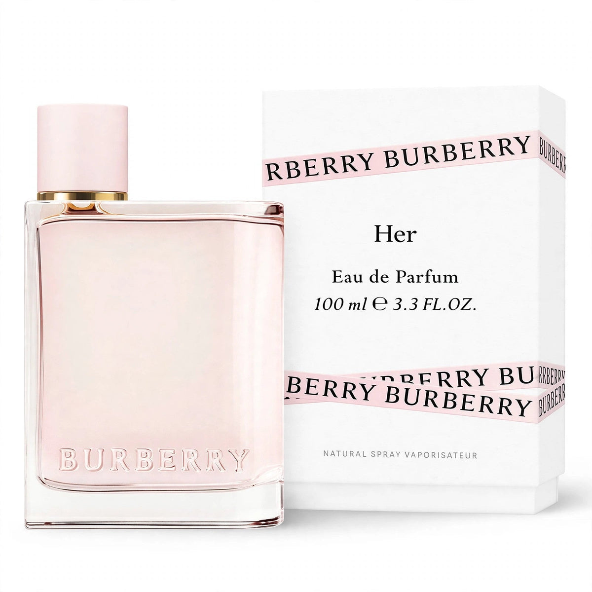 Burberry Her Eau de Parfum 100ml bottle and box — main product image