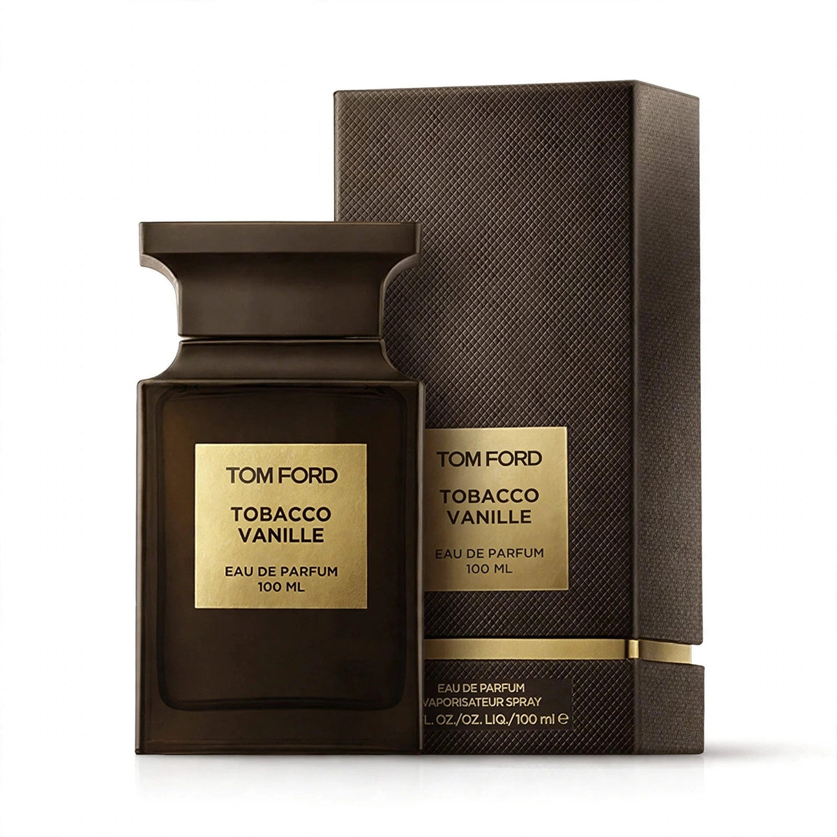 Tom Ford Tobacco Vanille EDP 100ml bottle and box on white background