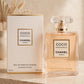 Chanel Coco Mademoiselle Intense EDP in warm beige luxury studio