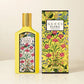 Gucci Flora Gorgeous Orchid EDP in a cream studio setting