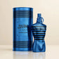 Jean Paul Gaultier Le Male Le Ultra Elixir Parfum in a cream studio setting