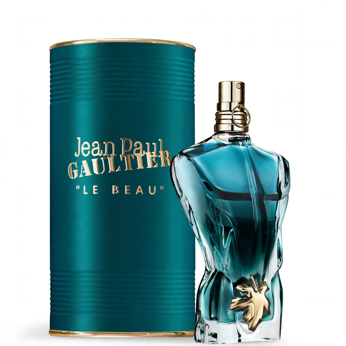 Jean Paul Gaultier Le Beau EDT 125ml bottle and box on white background