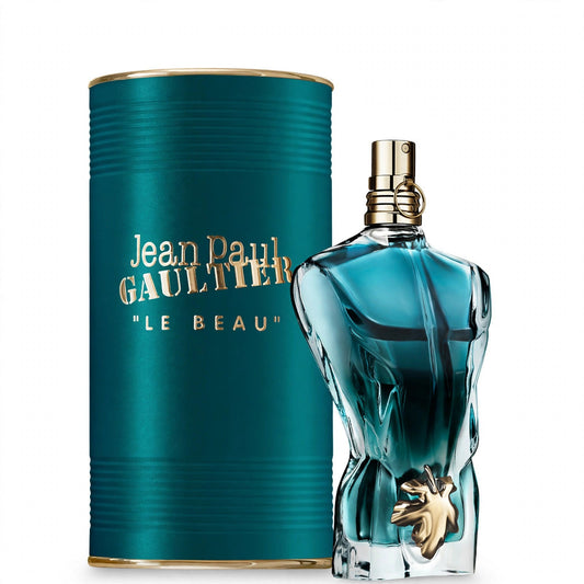 Jean Paul Gaultier Le Beau EDT 125ml bottle and box on white background