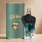 Jean Paul Gaultier Le Beau Le Parfum EDP in a warm beige luxury studio
