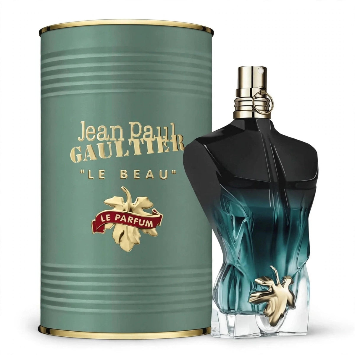 Jean Paul Gaultier Le Beau Le Parfum EDP 125ml bottle and box on white background