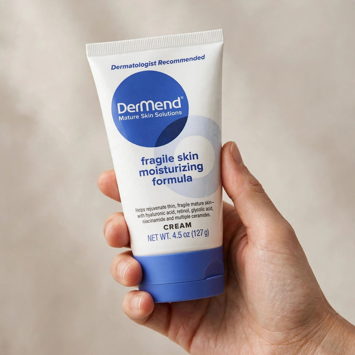 DerMend Fragile Skin Moisturizing Formula Cream – 4.5oz/127g — lifestyle photo