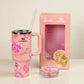 Barbie x Just Peachy 40oz tumbler in cream studio