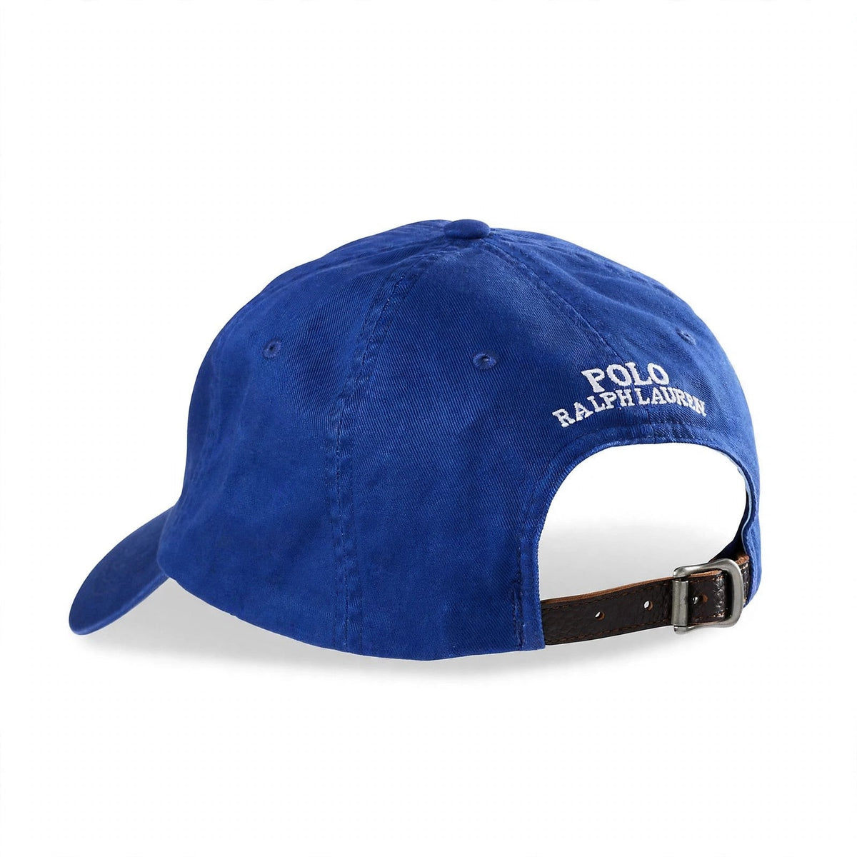 Polo Ralph Lauren men's baseball cap royal blue on white background