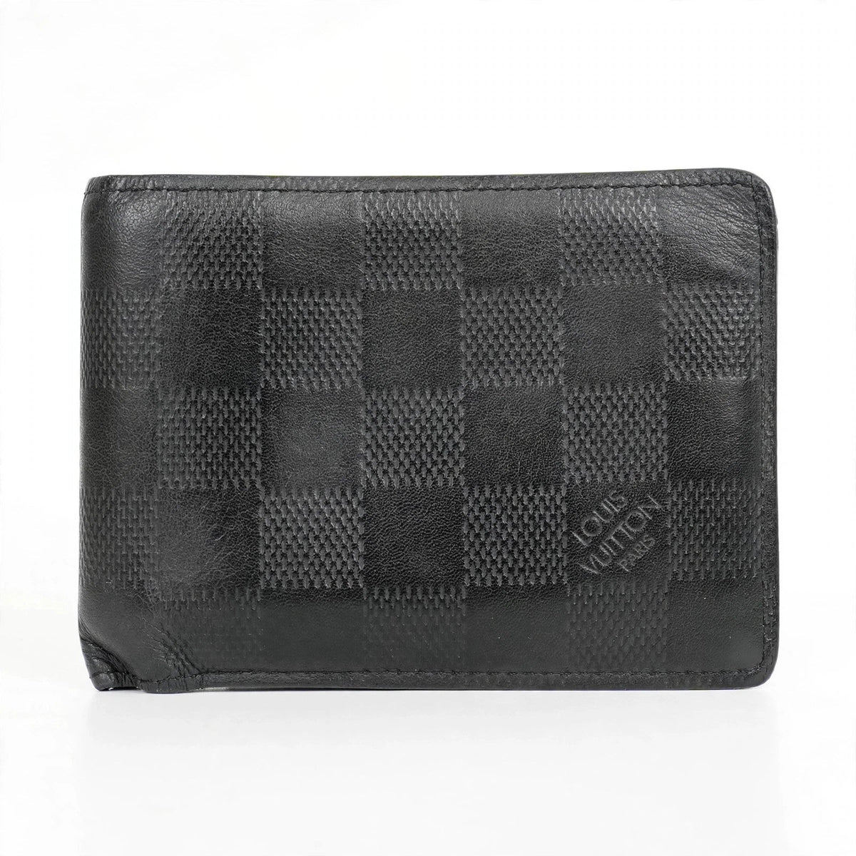 Louis Vuitton Multiple Bifold Wallet – Damier Graphite Black — white product photo