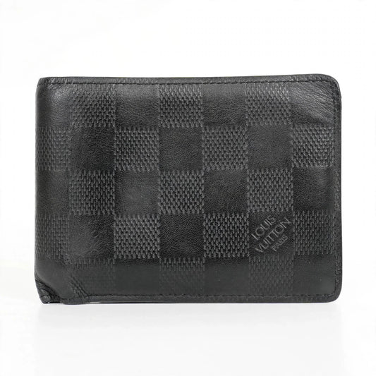 Louis Vuitton Multiple Bifold Wallet – Damier Graphite Black — white product photo