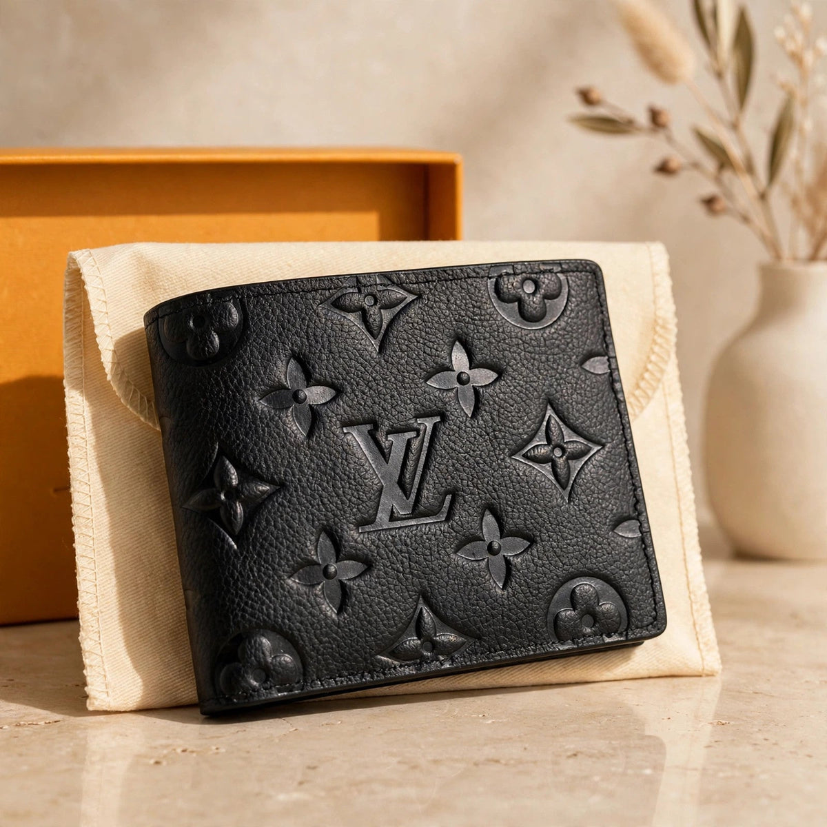 Louis Vuitton Multiple Monogram Wallet – Men's Slender Canvas — warm product photo
