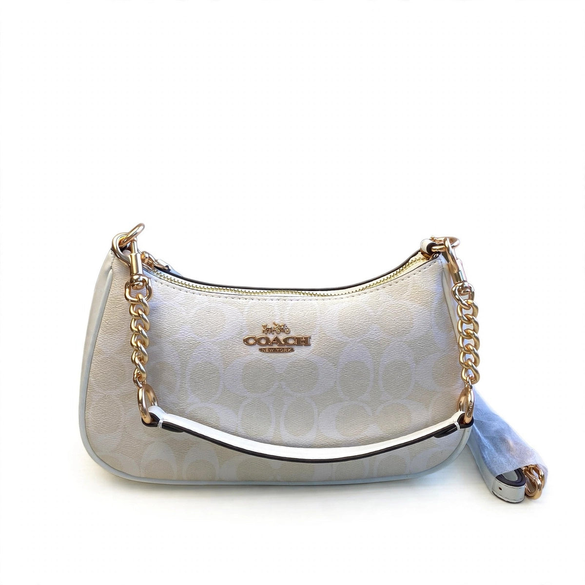 Coach Teri 2-Way Shoulder Bag – Signature Canvas White — white product photo